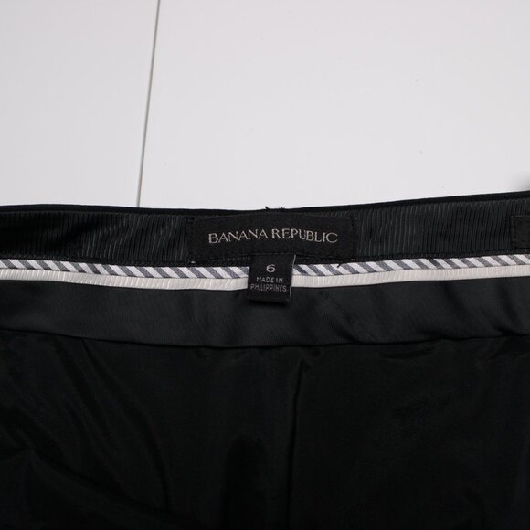 Banana Republic Womens Black Dress Pants Size 6 Classic Work Trousers Slacks - Picture 2 of 10